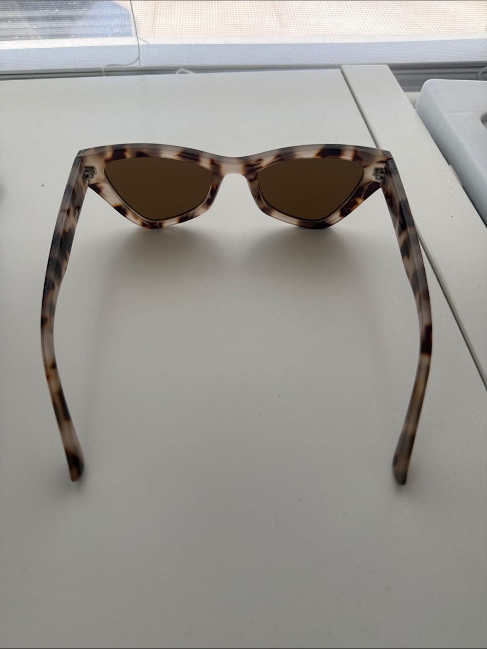 Tortoiseshell Cat-Eye Sunglasses - Brown Lenses - Picture 2 of 4
